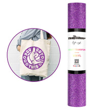 Load image into Gallery viewer, Teckwrap Glitter Heat Transfer Vinyl - 5ft Roll