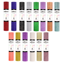 Load image into Gallery viewer, Teckwrap Glitter Heat Transfer Vinyl - 5ft Roll