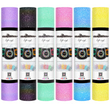 Load image into Gallery viewer, Teckwrap Colorful Glitter Adhesive Vinyl - 5ft Roll