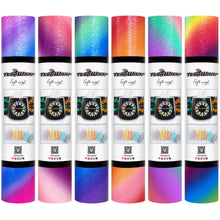 Load image into Gallery viewer, Teckwrap Diagonal Rainbow Stripes Adhesive Vinyl - 5ft