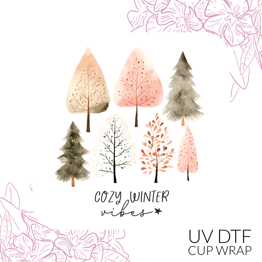 CB175 Cozy Winter Vibes UV DTF Wrap (approx 3.5”x 4.33”)
