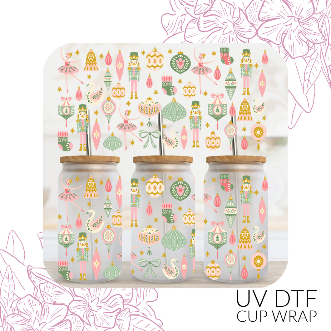 5304 Nutcrackers & Ornaments UV DTF Wrap