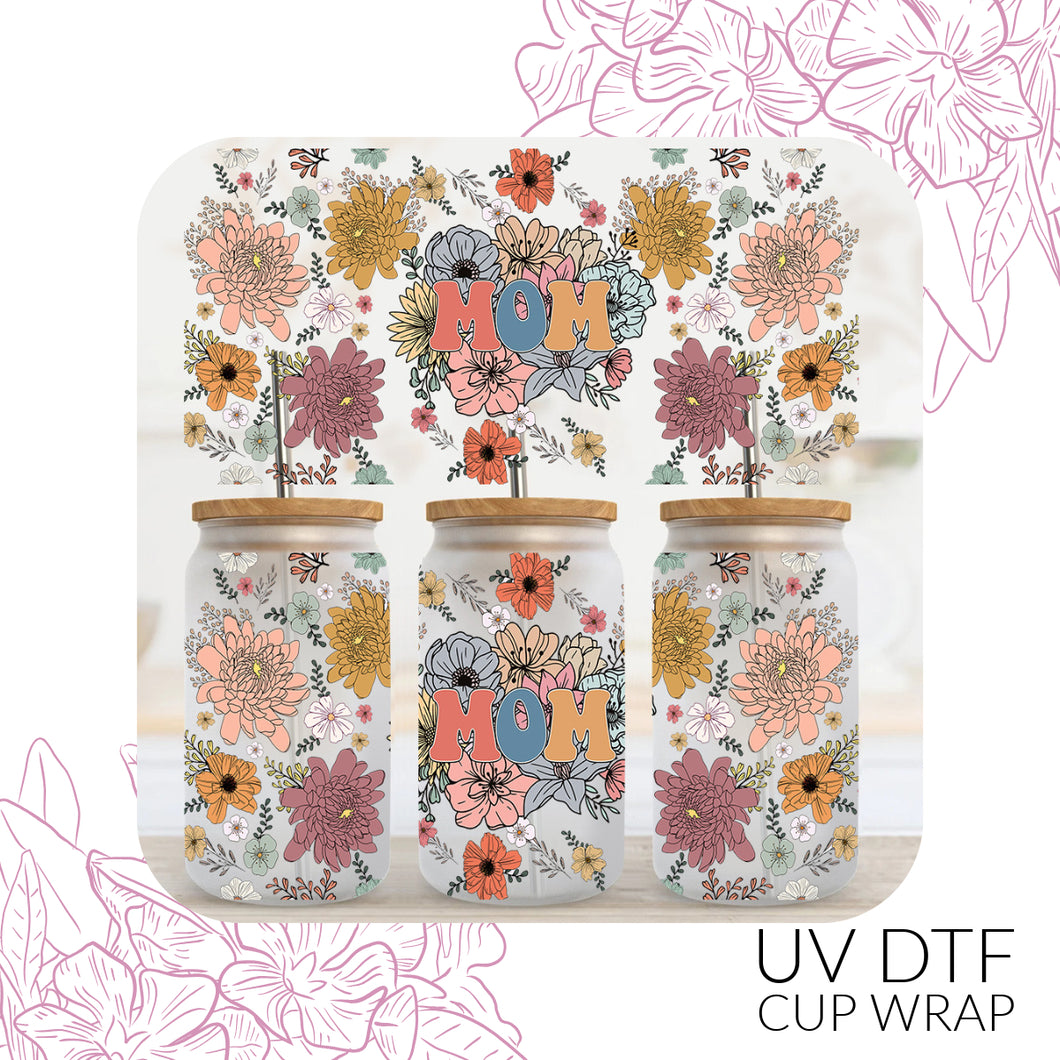 5442 Floral Mom UV DTF Wrap