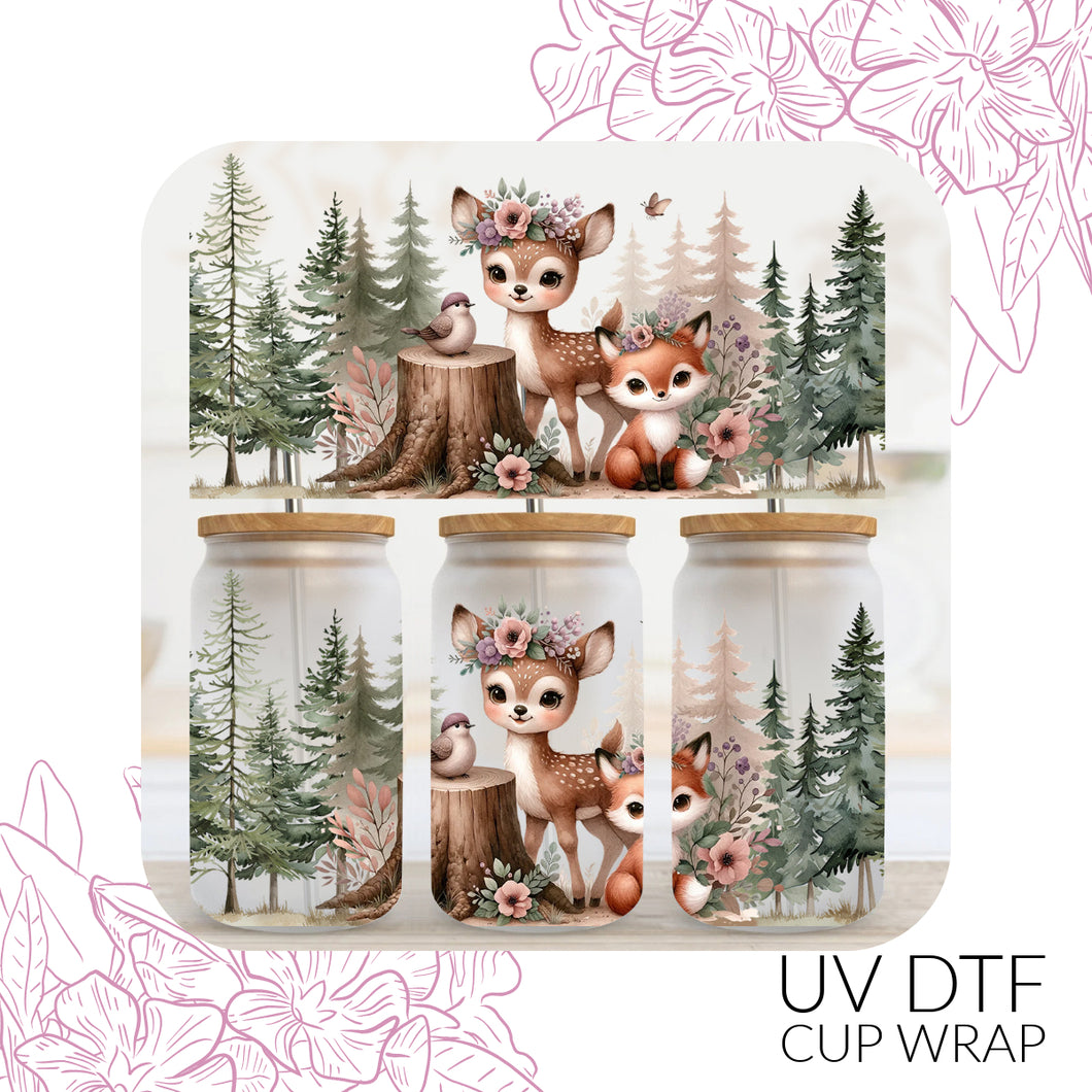 CB198 Woodland Critters UV DTF Wrap