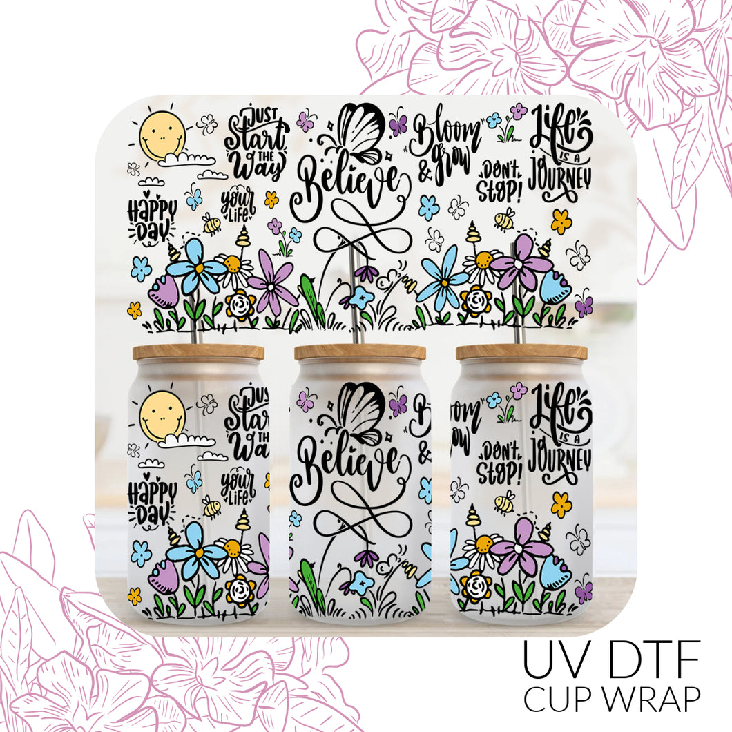 3284 Believe UV DTF Wrap