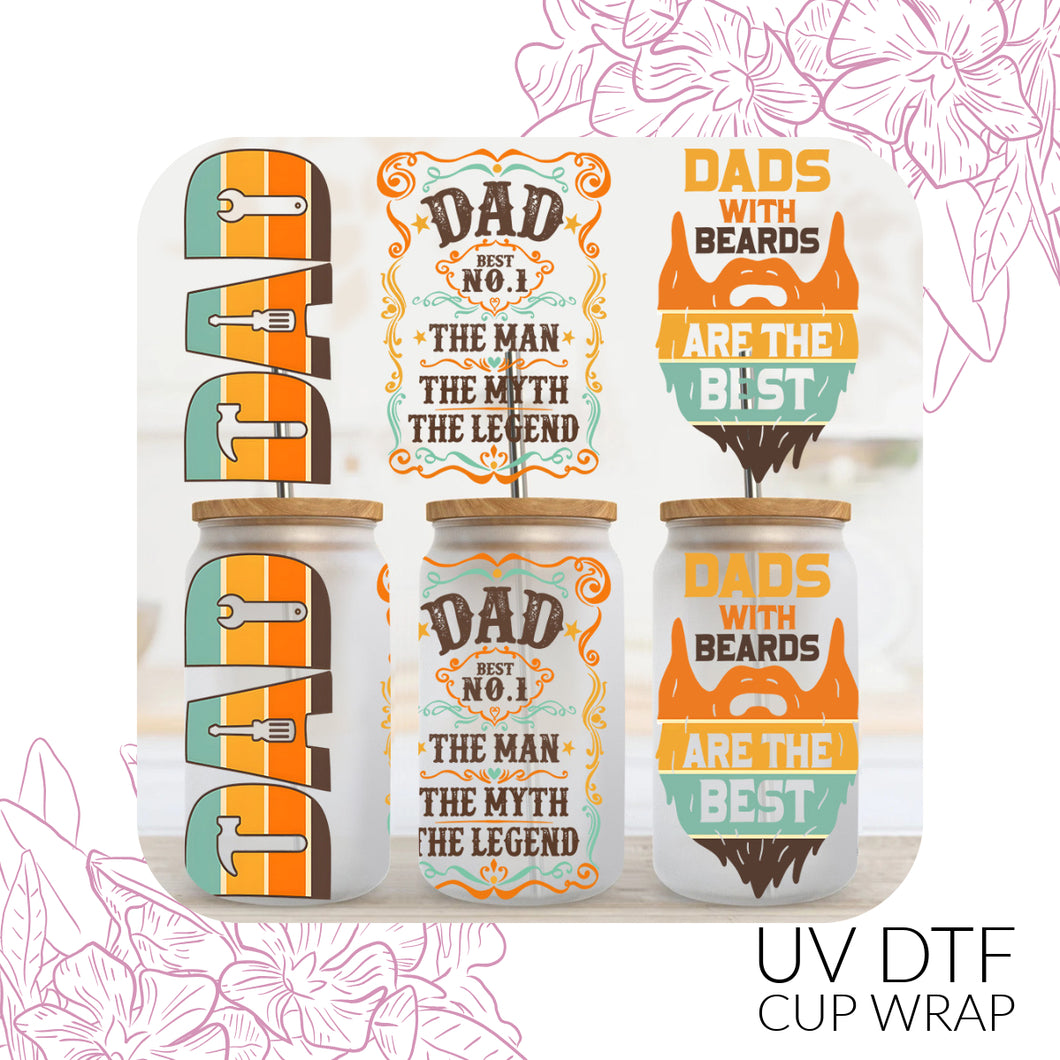 3415 Dad UV DTF Wrap