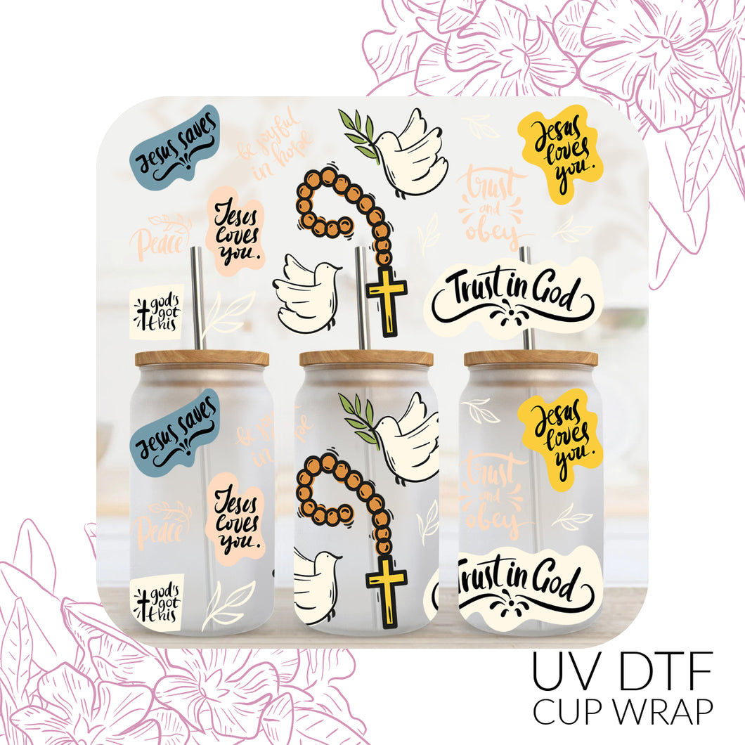 3614 Trust in God UV DTF Wrap