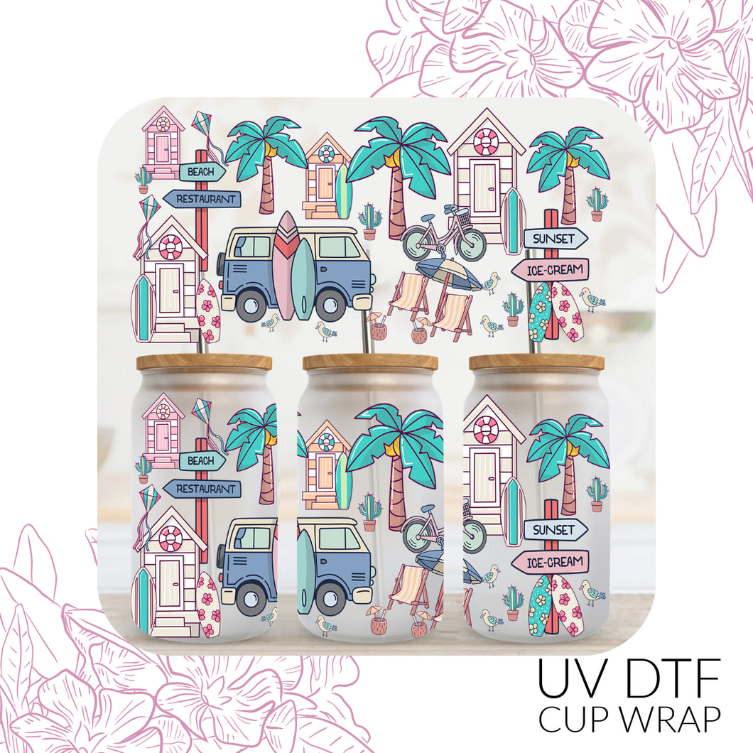 CB208 Beachy Time UV DTF Wrap