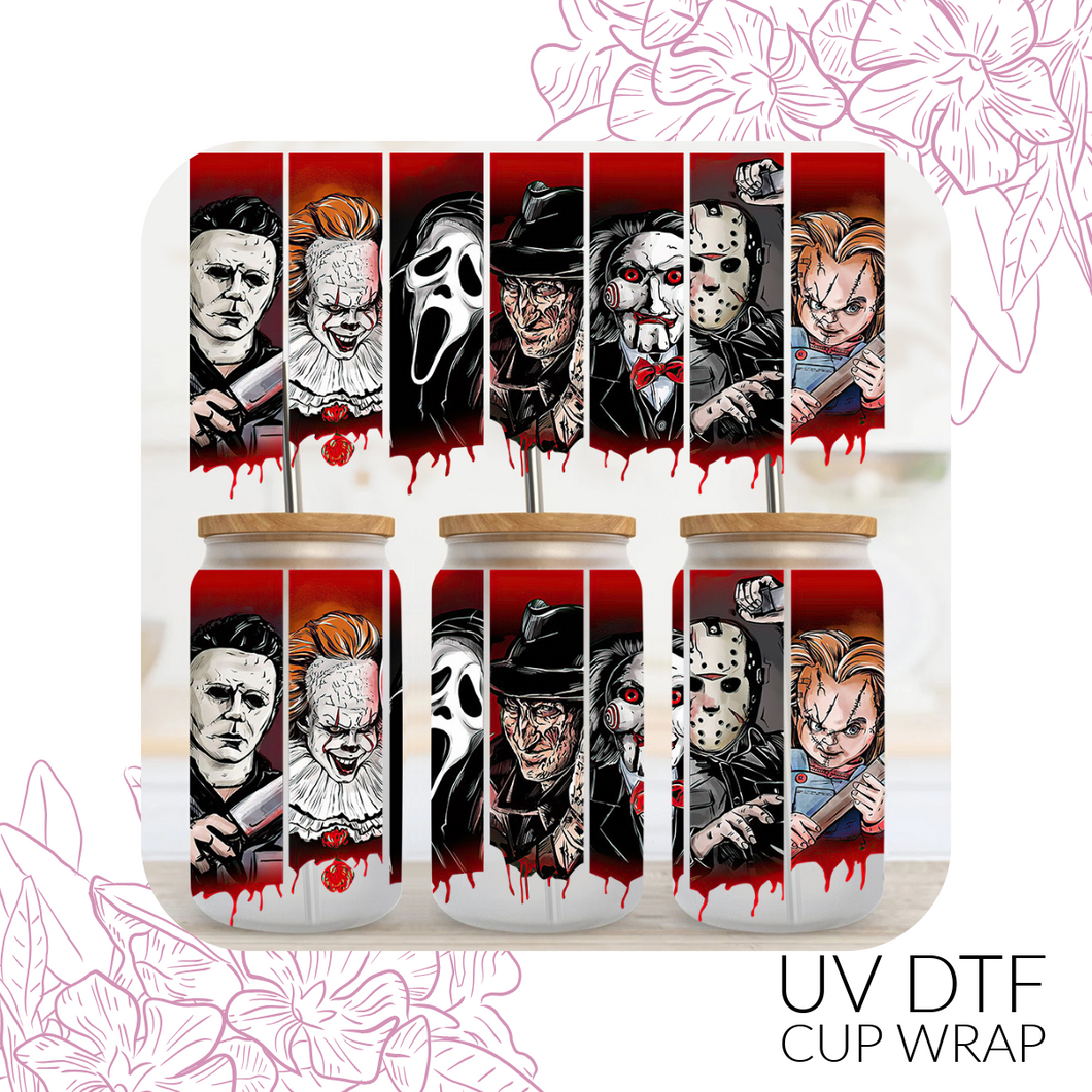 CB1445 - Horror icons UV DTF Wrap