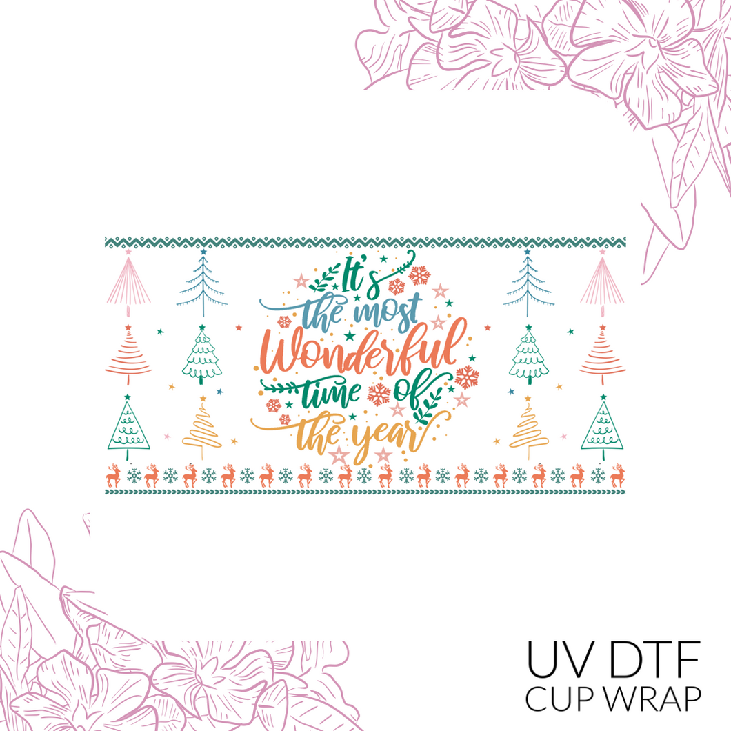 CB152 Most wonderful time of the year UV DTF Wrap