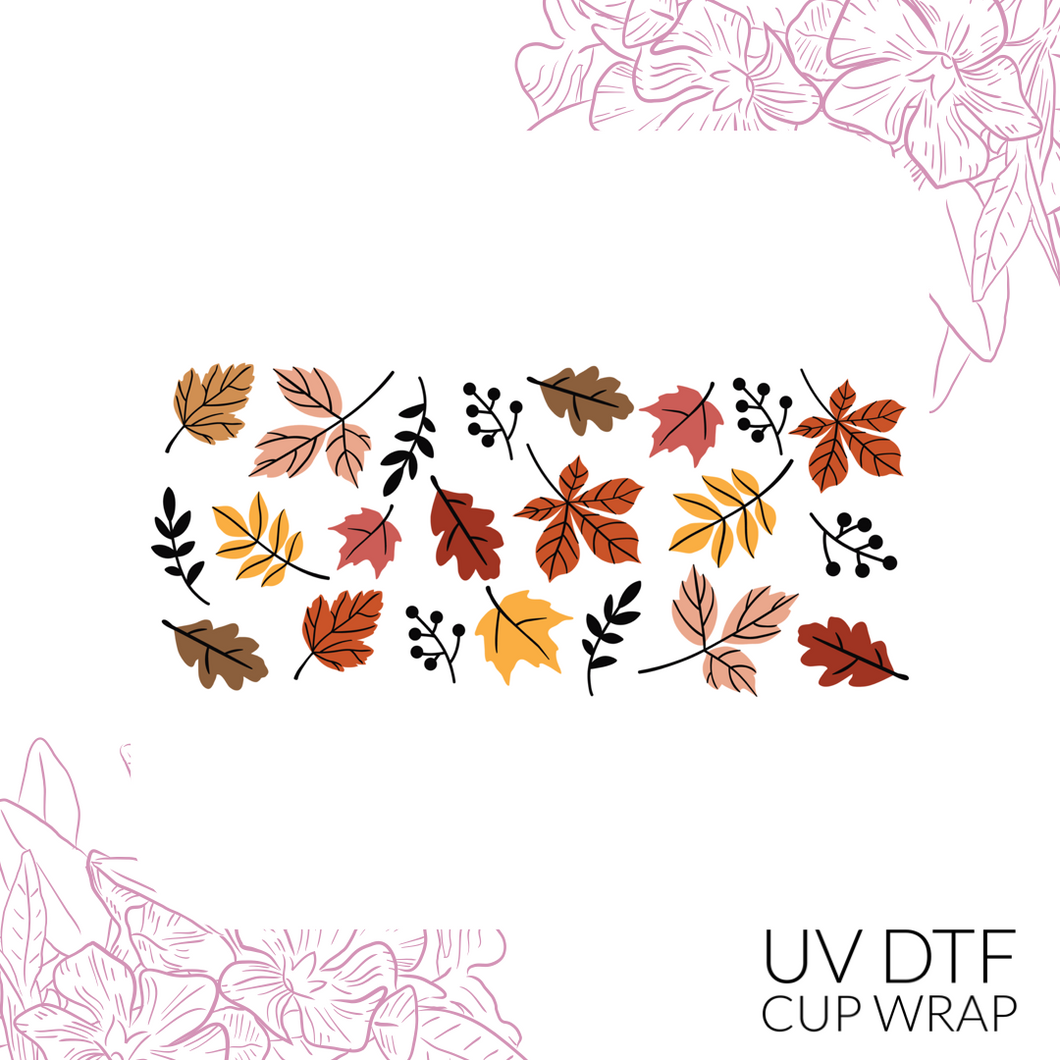 CB105 Fall Leaves UV DTF Wrap