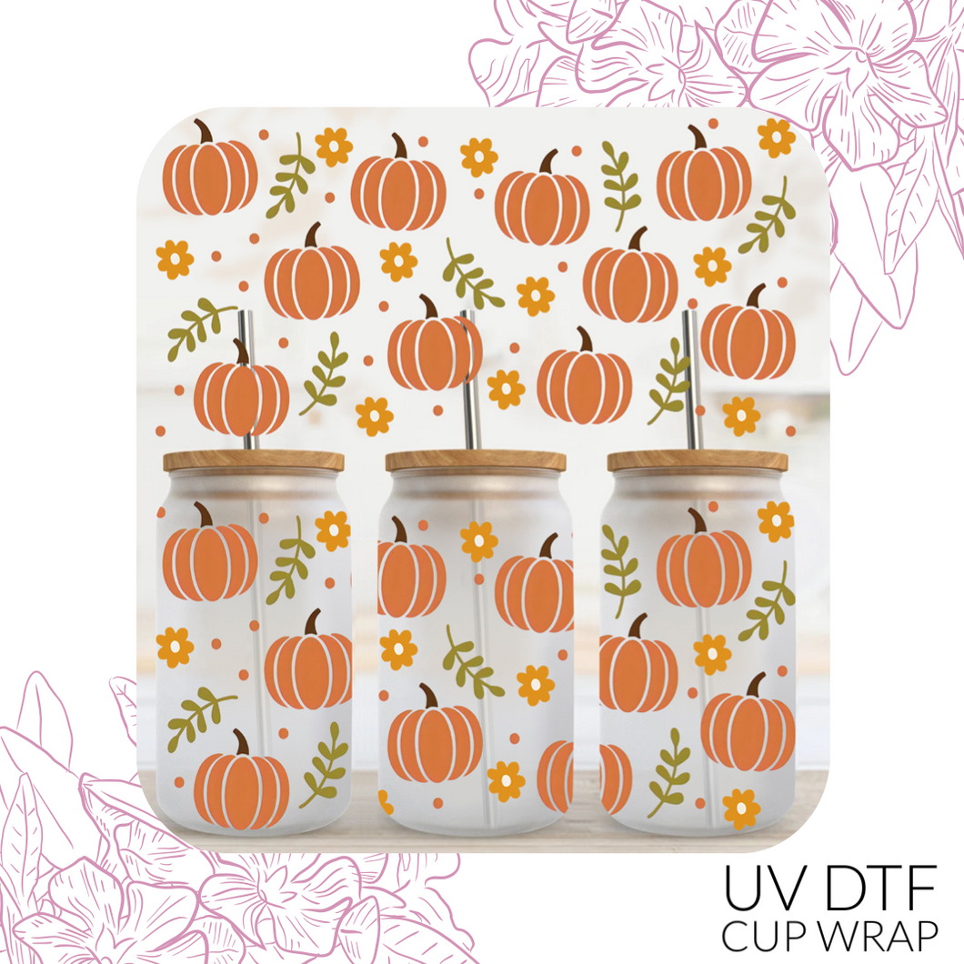1132 Pumpkins UV DTF Wrap