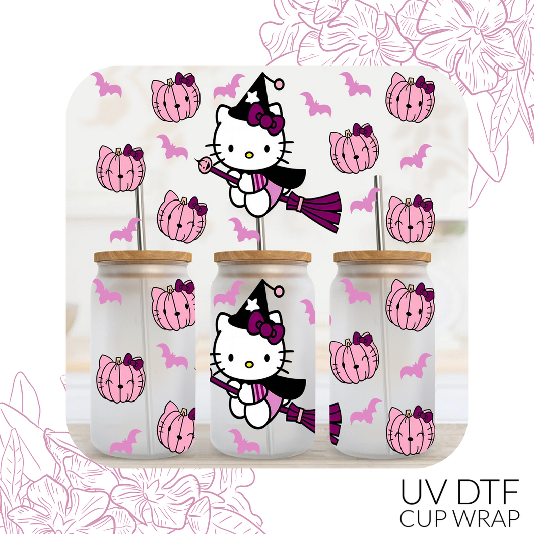 1448 Halloween Kitty UV DTF Wrap