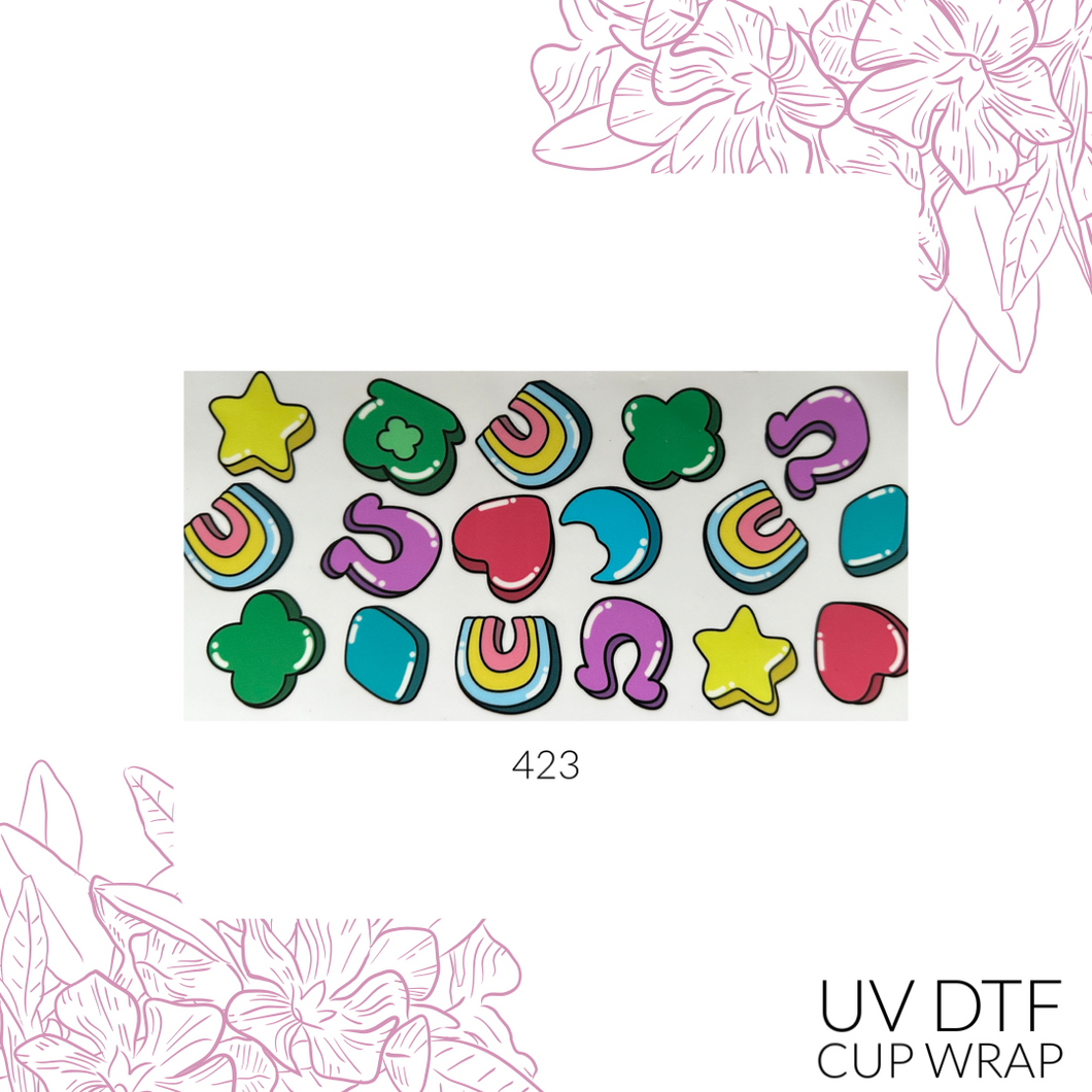 423 Marshmallow Charms UV DTF Wrap