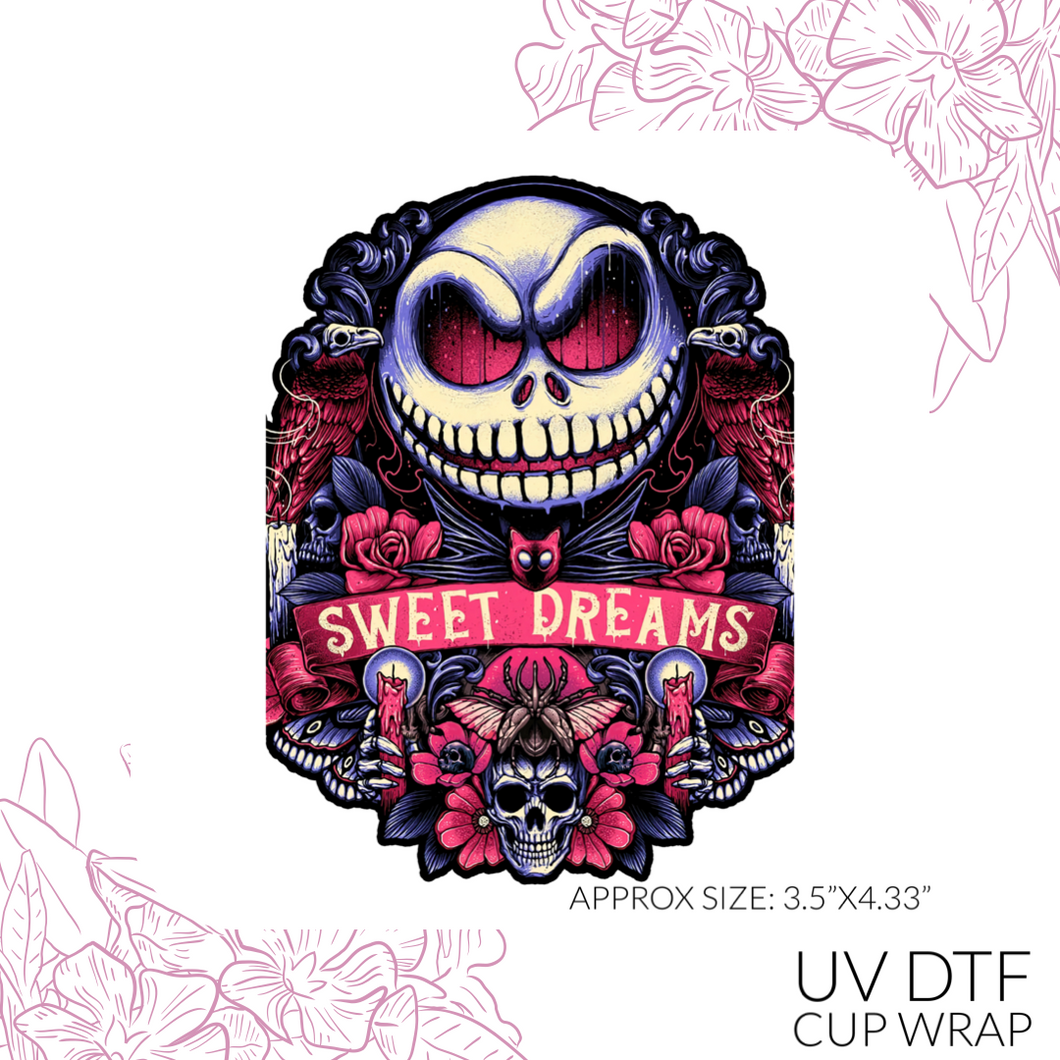 CB135 Sweet Dreams UV DTF Wrap (approx 3.5”x 4.33”)
