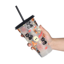 Load image into Gallery viewer, 24oz Halloween Cold Colour Change Plastic Tumbler
