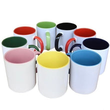 Load image into Gallery viewer, 11oz Coloured Handle Sublimation Mug
