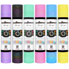 Load image into Gallery viewer, Teckwrap Colorful Glitter Adhesive Vinyl - 5ft Roll
