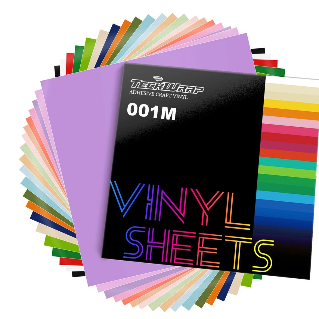 21 Sheet Matte Teckwrap Craft Adhesive Vinyl