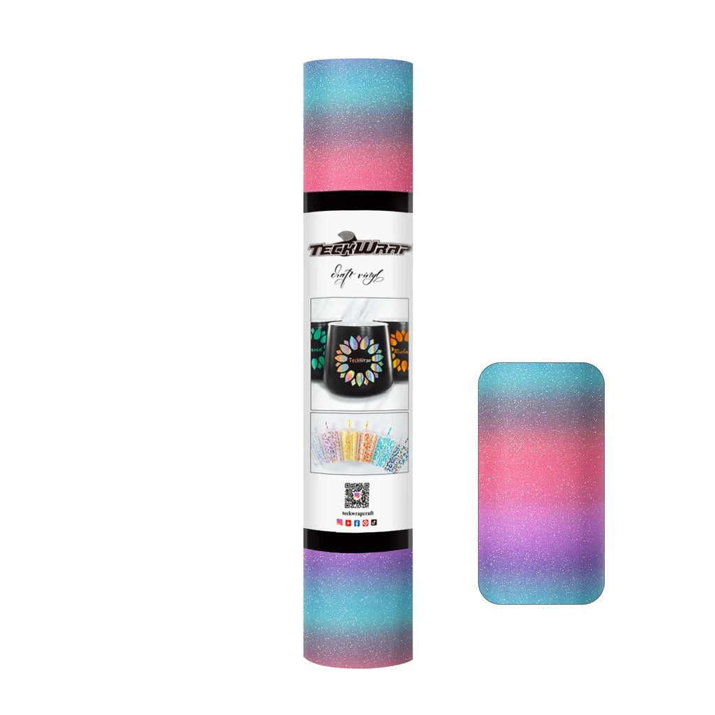 Teckwrap Rainbow Stripes Adhesive Vinyl - 5ft
