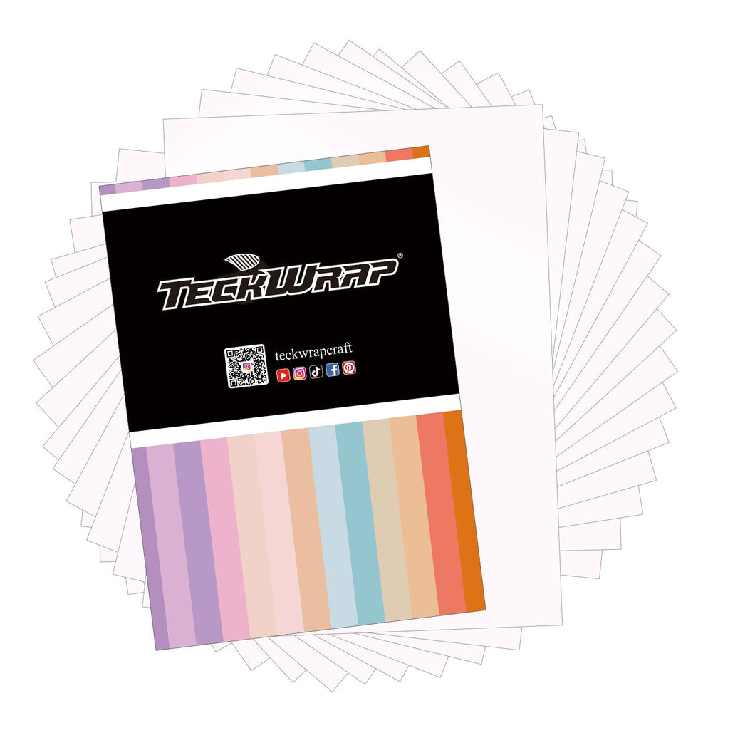15 sheet Teckwrap Matte Sticker Paper